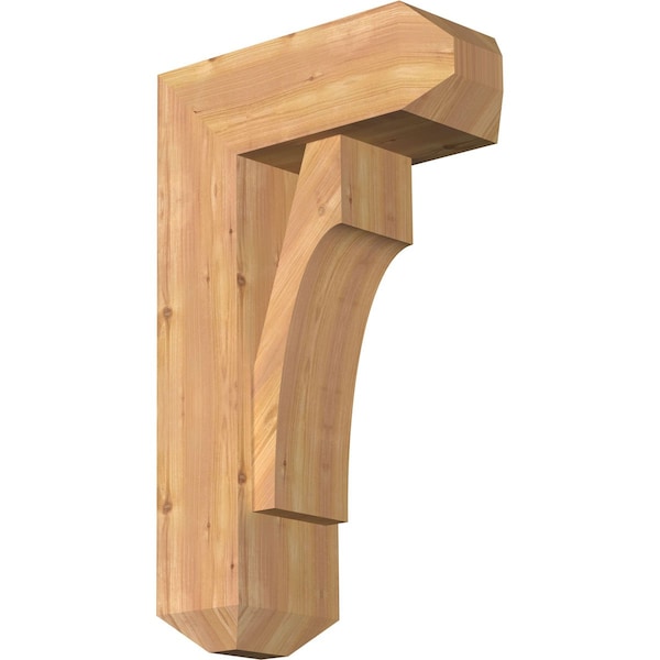 Ekena Millwork Westlake Craftsman Smooth Bracket w/ Offset Brace, Western Red Cedar, 7 1/2"W x 18"D x 30"H BKT0806X18X30WTL04SWR - main